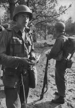 Draftees attending basic training camp., Fort Carson, Colorado, USA Stock Photos