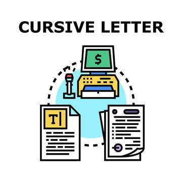 Drafting and processing official digital document letters Stock Illustration