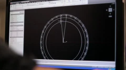 Drafting CAD computer screen 2 Vídeos de archivo 10683175
