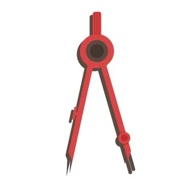 Drafting compass Stock Illustration