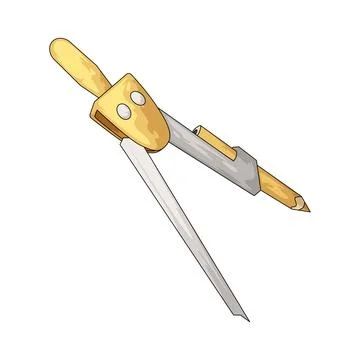 Drafting compass illustration Stock-Illustration