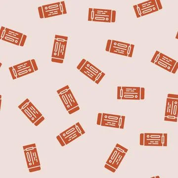 Drafting eraser architectural drafter glyph seamless pattern Illustrazione stock