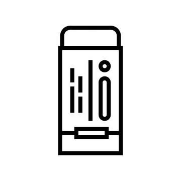 Drafting eraser architectural drafter line icon vector illustration Stock Illustration