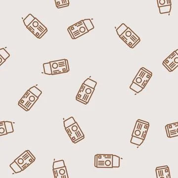 Drafting eraser architectural drafter line vector seamless pattern Stock Illustration