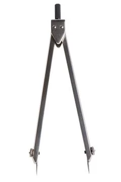 Drafting instrument on white background Stock Photos