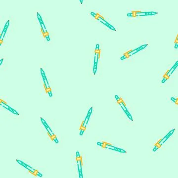 Drafting pencil architectural drafter vector seamless pattern Stock Illustration