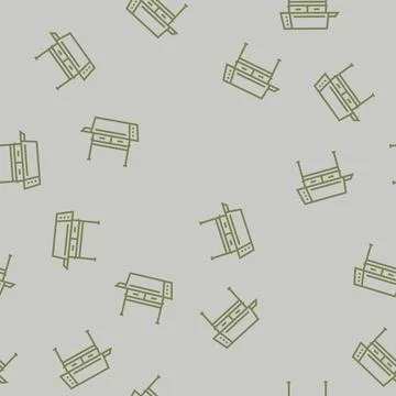 Drafting table architectural drafter line seamless pattern 库存插图