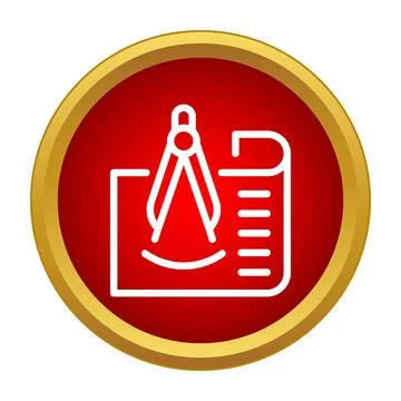 Drafting tool with blueprint drawing engineering concept Stock Illustration