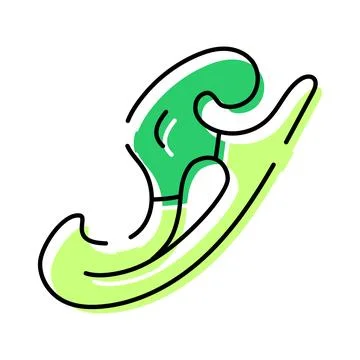 Drafting tool creating smooth curved lines in design イラスト素材