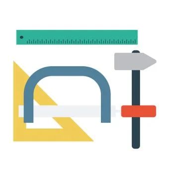 Drafting Tools Vector Icon Stock Illustration