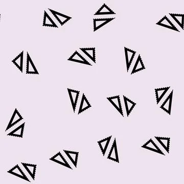 Drafting triangle architectural drafter glyph seamless pattern Stock Illustration