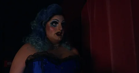 Drag queen making an entrance Stock Footage 129721919