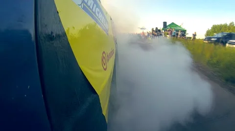 Drag Race Burnout Video stock 54049639