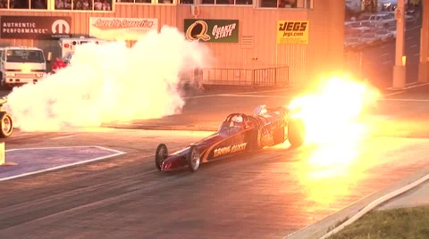 Drag Race Fire 스톡 동영상 51020777