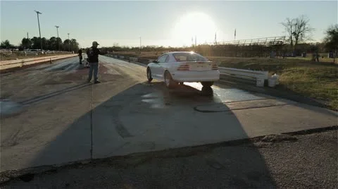 Drag Racing Car Doing A Burnout 스톡 동영상 20481041