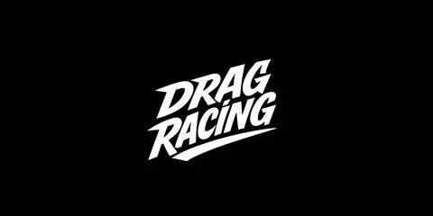 Drag Racing Lettering Vector  Bold Speed Typography Design Illustrazione stock