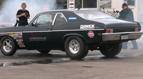 Drag racing in Sweden Stock Footage 30700205