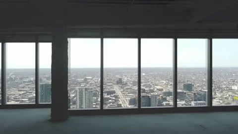Drag shot across windows Stock Footage 178172043