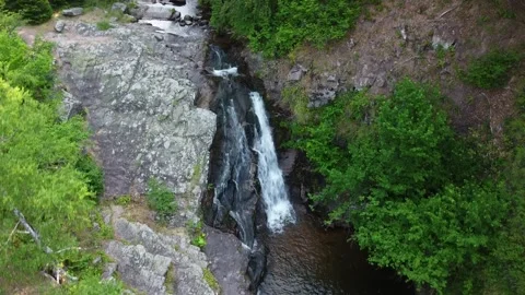 Draganov Vir Wild Waterfall on Stara Planina Stock Footage 314043155