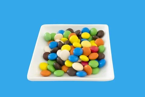 Dragee on a plate Stock Photos
