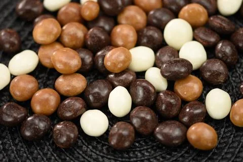 Dragees, chocolate candy Foto stock