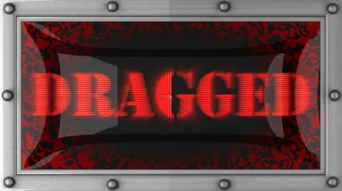 Dragged on led Stock Footage 8701332