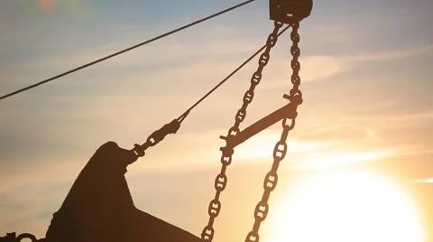 Dragline excavator bucket Stock Footage 61851058