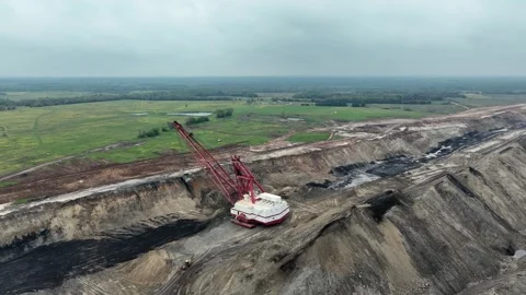Dragline Excavator Stock Footage 269857023