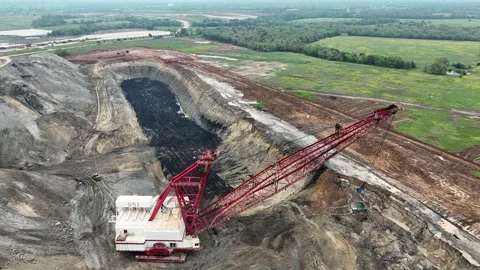 Dragline Excavator Stock Footage 269861531