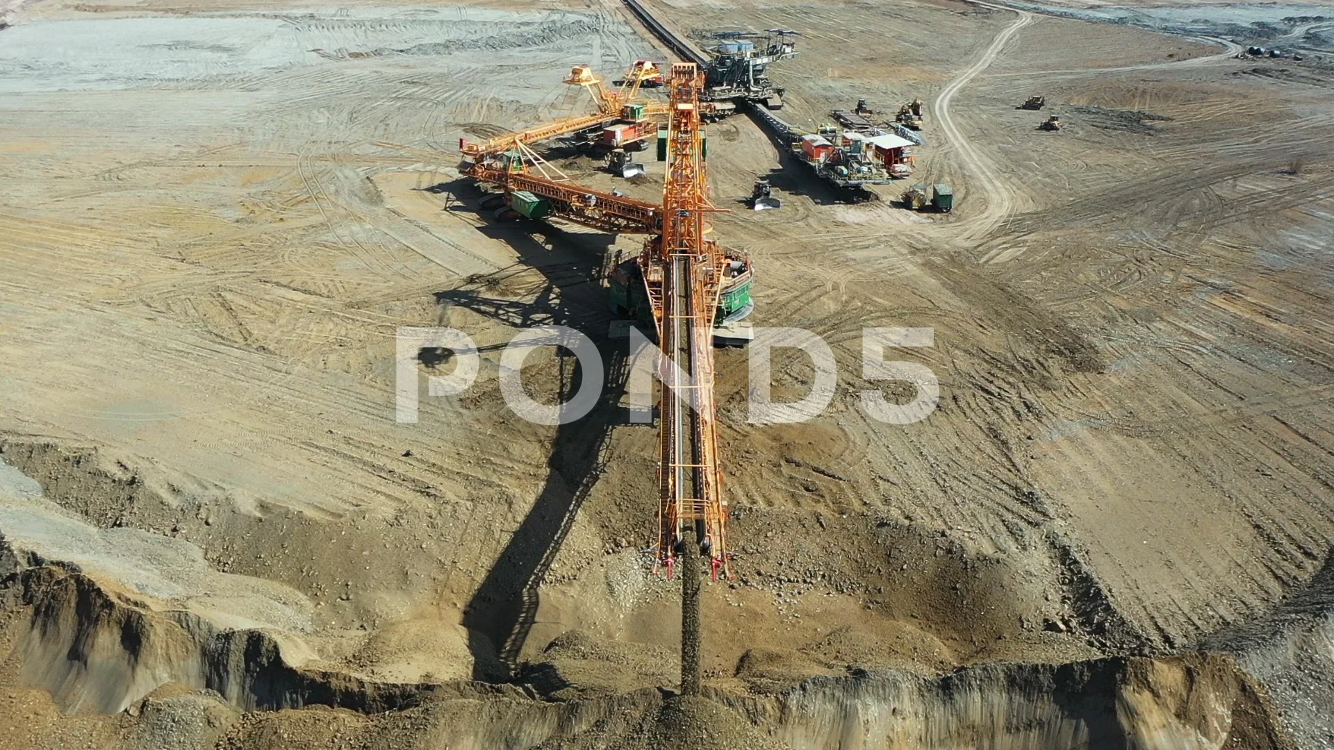 Dragline Excavator in Open Pit Lignite C... | Stock Video | Pond5