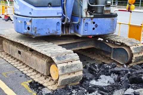 Dragline on the ground Foto stock