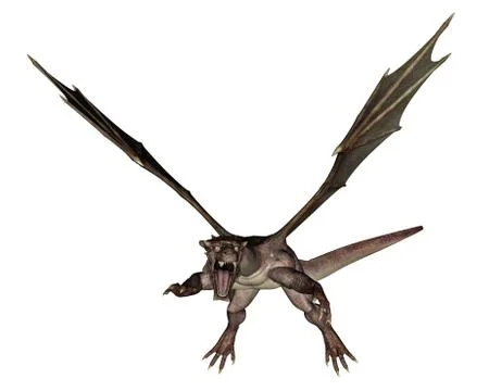 Dragon - 3D render Stock Illustration