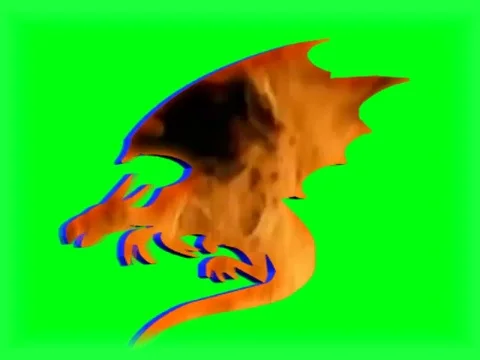 Dragon 4 Green Screen Stock Footage 107170262