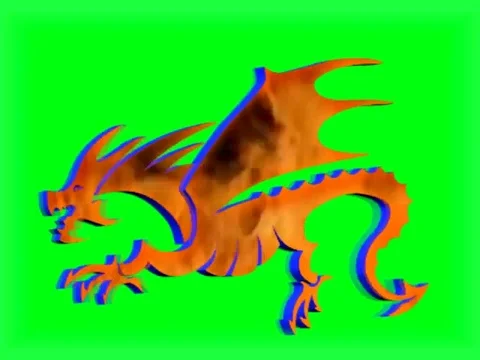 Dragon 6 Green Screen Stock Footage 107170277