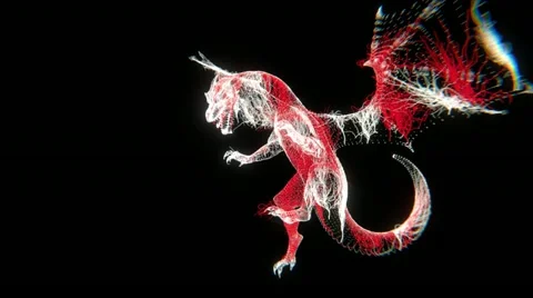 Dragon Abstract (HD) 库存影片 11013923