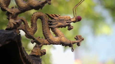 Dragon accessorize in censer Stock Footage 35726644