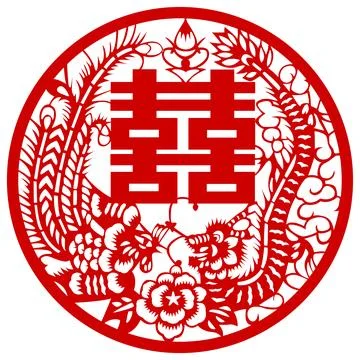 Dragon and Phoenix Stock Illustration