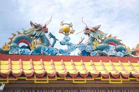 Dragon and phoenix Stock Photos