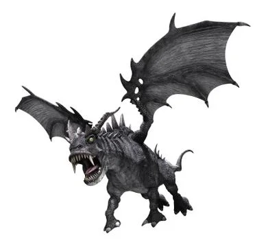 Dragon Attacking Stock Illustration