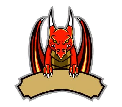 Dragon Badge Stock Illustration