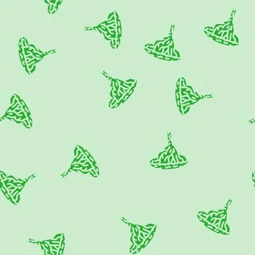 Dragon blood tree glyph vector seamless pattern Stock Illustration