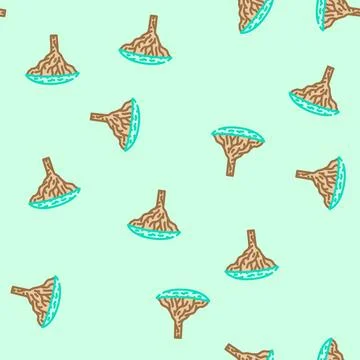 Dragon blood tree vector seamless pattern 스톡 일러스트