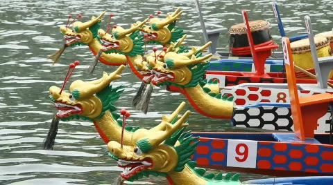 Dragon boat Stock Footage 752908