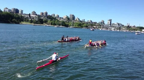 Dragon Boat Stock Footage 42112059