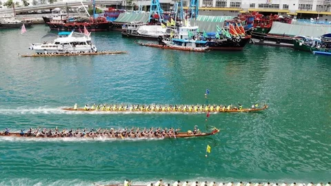 Dragon boat Stock Footage 109057432