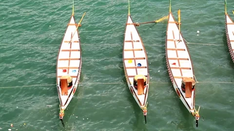 Dragon boats Stock Footage 7140580