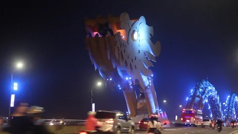 The Dragon Bridge Stock Footage 88859609