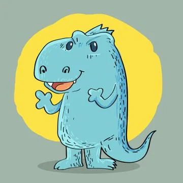 Dragon cartoon design Stock Illustration