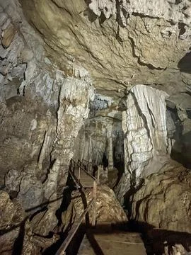 Dragon cave, Thakhek loop, Laos Stock Photos