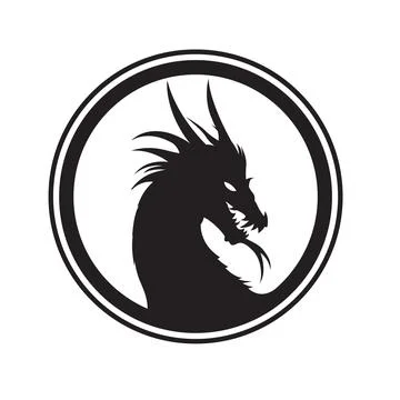 Dragon circle vector Stock Illustration